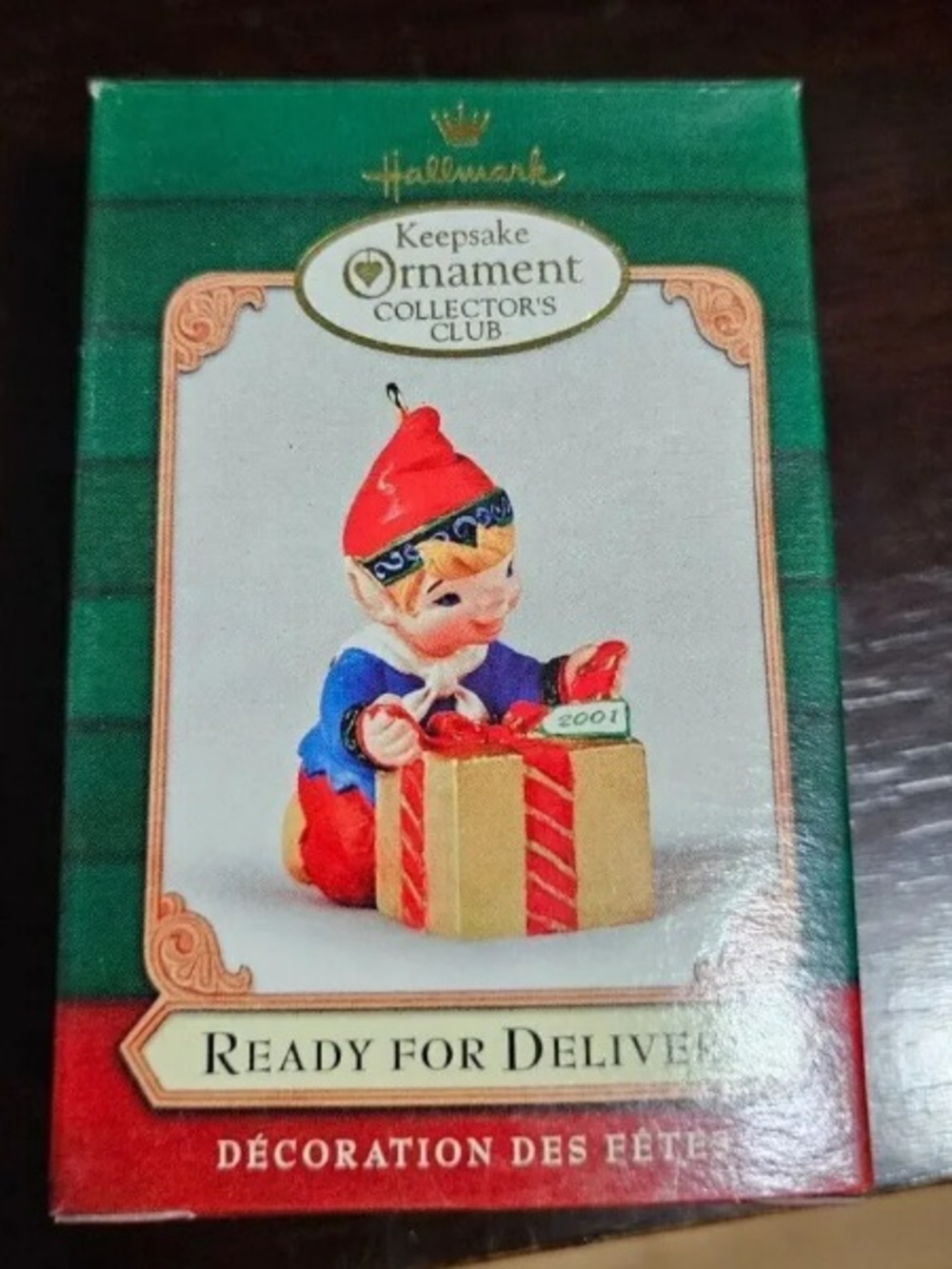 Hallmark Keepsake Ornament 'Ready for Delivery' - Red, Blue, Gold